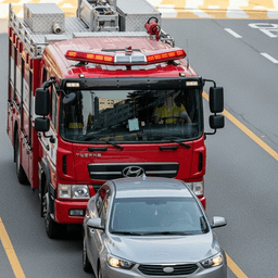 긴급자동차 진로 미양보