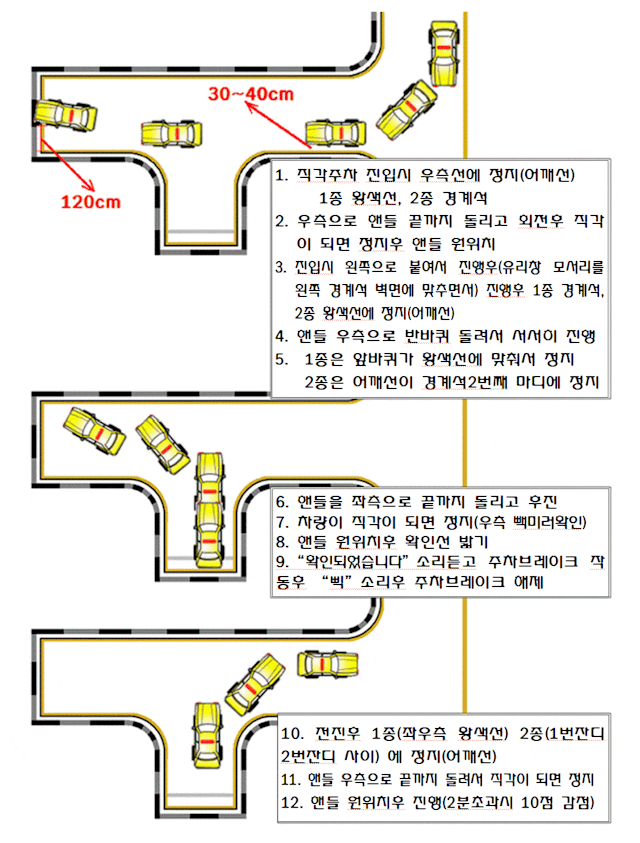 안전 자동차운전전문학원장내기능 T코스도