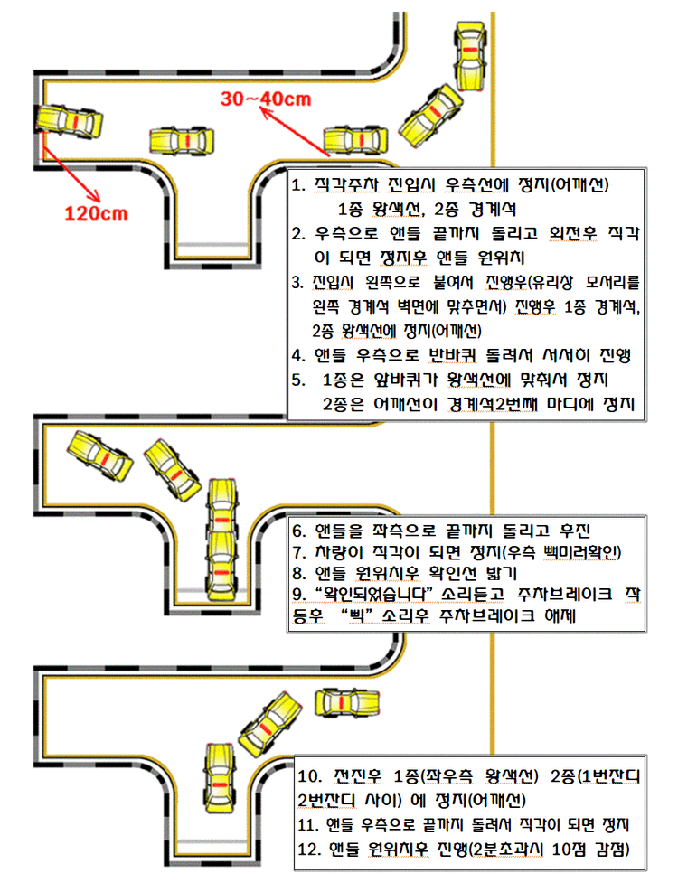 안전 자동차운전전문학원장내기능 T코스도