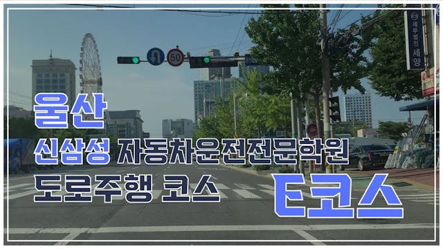 신삼성 자동차운전전문학원도로주행 E 코스 영상