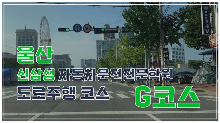 신삼성 자동차운전전문학원도로주행 G 코스 영상